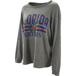 League 91 Florida Gators Mens Small Grey Long Sleeve Graphic Tee Shirt NCAA Tee